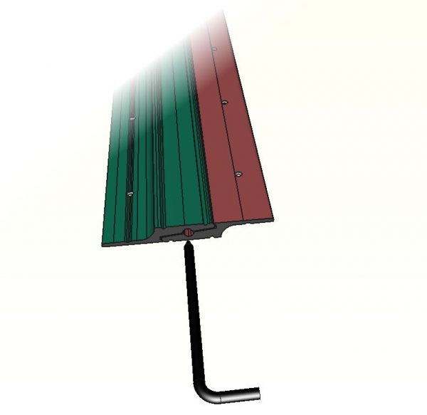 Zinterlock paired split batten (french cleat) lengths with locking pin