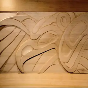 Hanging wall panels with Zinterlock